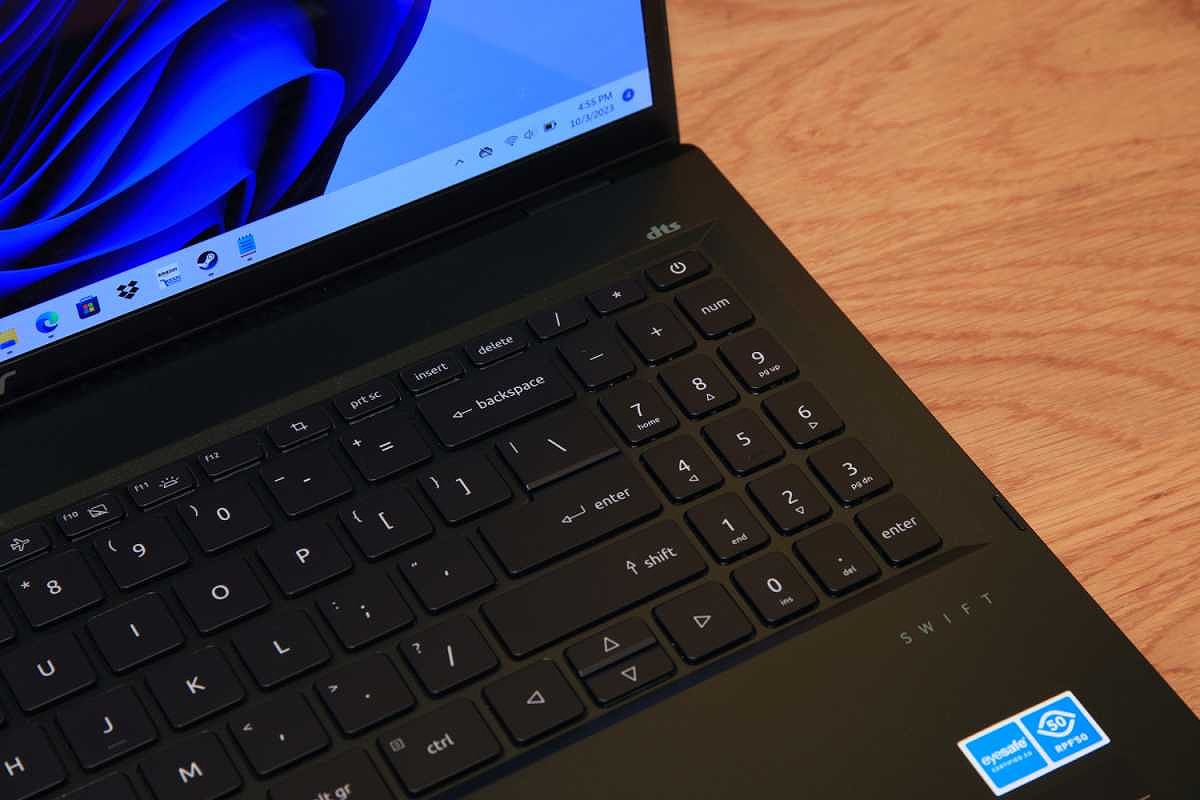 Acer Swift Edge keyboard